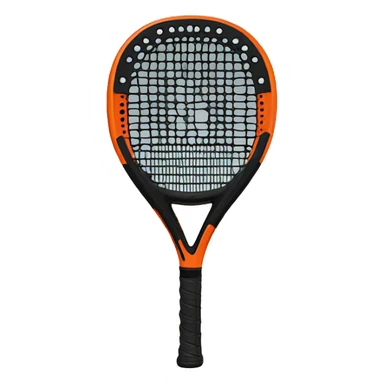 Padel racket black sticker