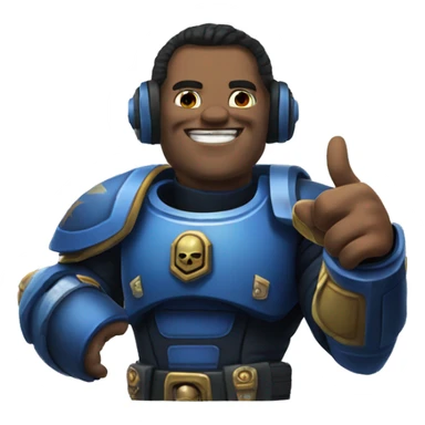 space marine thumbs up sticker