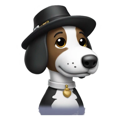 snoopy wearing pilgrim outfit sticker