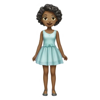 Girl playing dress to impress sticker