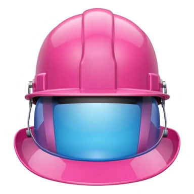 pink hard hat sticker