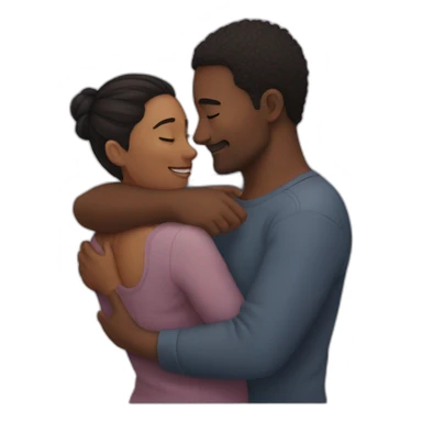 Intimate cuddle sticker