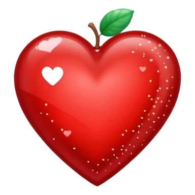 corazón con purpurina sticker