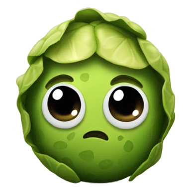 a single Brussel sprout sticker
