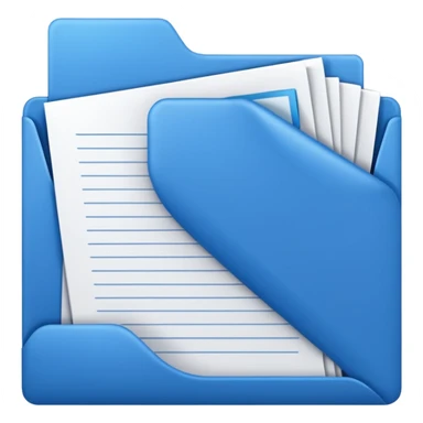 documents with blue cover sticker