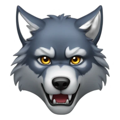 wolf-furious-fang sticker