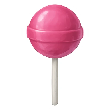 pink lollipop, digital illustration sticker