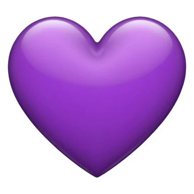 Heart emoji with mix of black and purple colour sticker