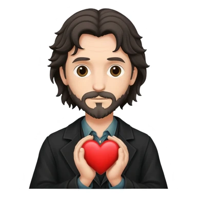 Sirius black hold a heart  sticker