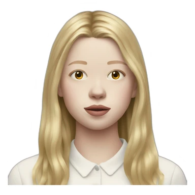 blonde Mia Goth sticker