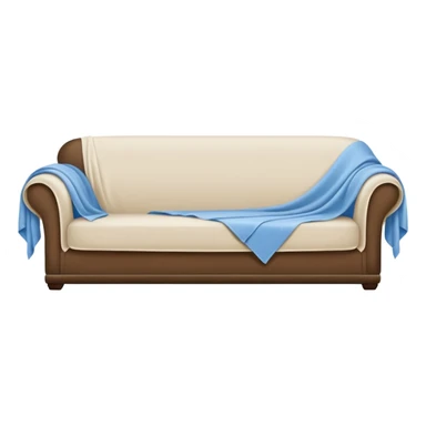 Drop cloth on a sofa  sticker