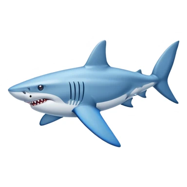 Shark wearing blue Nike shoes sticker