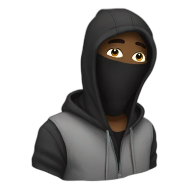 rapper with balaclava sticker