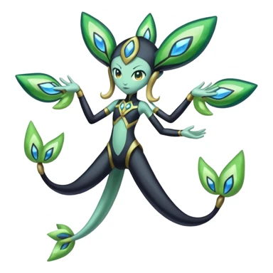 Meloetta-Cresselia-Zygarde-Electrike-Fakémon-fusion, full body sticker