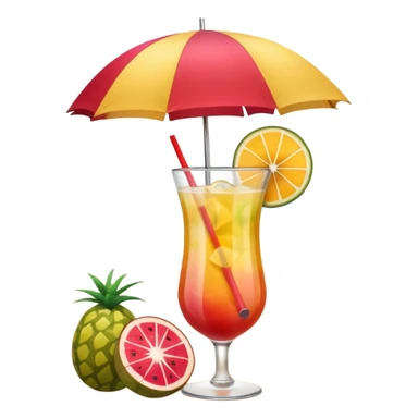 beach coctail drink sticker