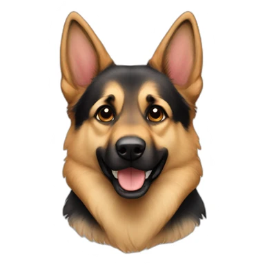 Cute-GermanShepard-dog sticker