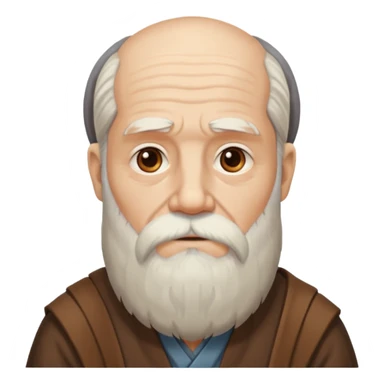 Emoji vieux philosophe sticker