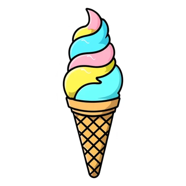 Ice cream sticker