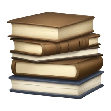 neutral stack of books sticker