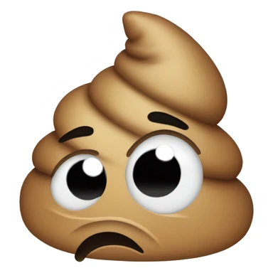 poop emoji crying sticker