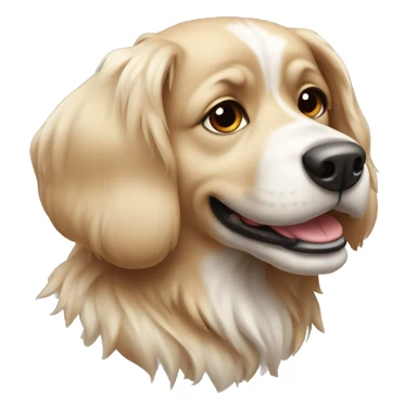 Dog with brilliant  sticker