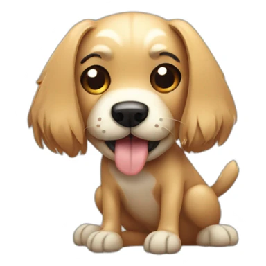 dog scratching body fleas sticker