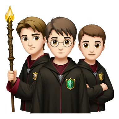 Harry Potter, Cedric Diggory, and Viktor Krum as Triwizard champions sticker