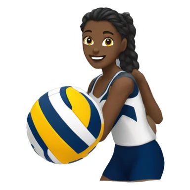 Navy volleyball  sticker