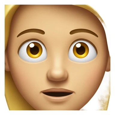 Really shocked face in distress almost appalled  sticker