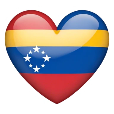 corazón de la bandera de venezuela sticker