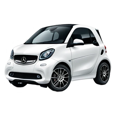 Mercedes fortwo smart car sticker