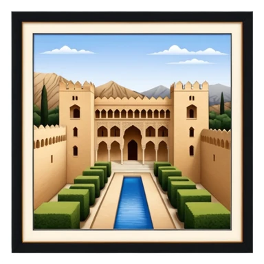 The alhambra of granada, spain  sticker