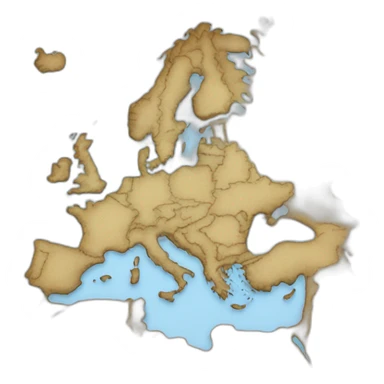 carte de l'europe (sans la Turquie) sticker