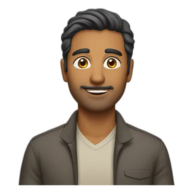 south asian man sticker