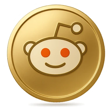flat gold token with only the mascot's head centered, mascot's head in original color with subtle gold outline, simple, no text or extra elements sticker
