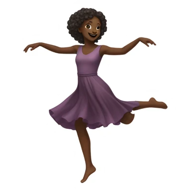 dark skin girl dancing sticker