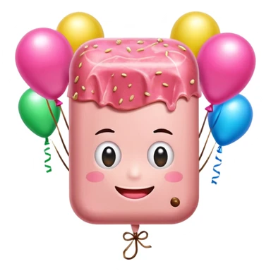 spam meat jeff koons style  mishroom balloons sticker