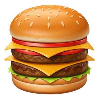 mcdonalds burger sungle patty sticker
