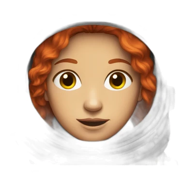 Women Space explorer red head sticker