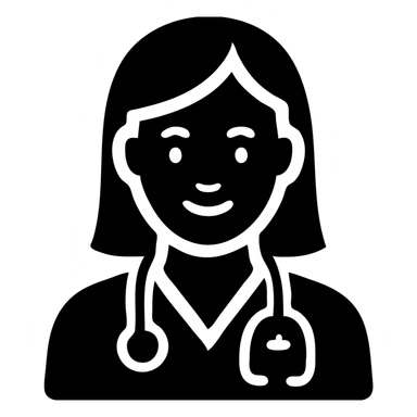 Latina doctor with light blonde hair, modern and approachable sticker