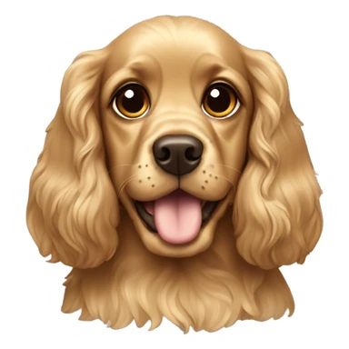 Cocker spaniel gold sticker
