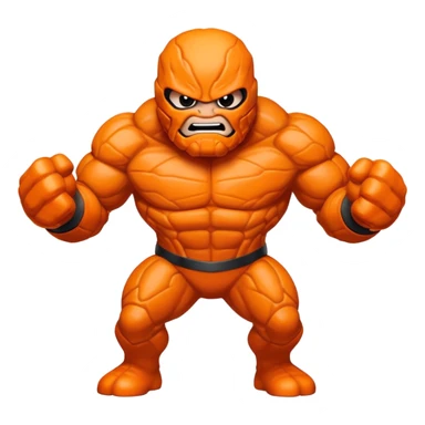 The Thing Marvel character orange rocky superhero sticker