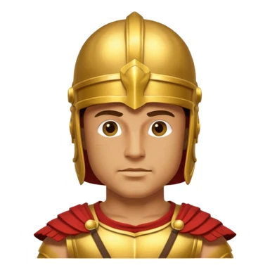roman conqueror without any weapon or shield  sticker