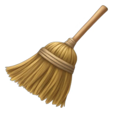 broomstick to clean sticker
