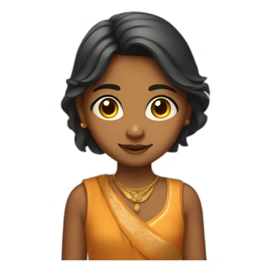an indian young girl sticker