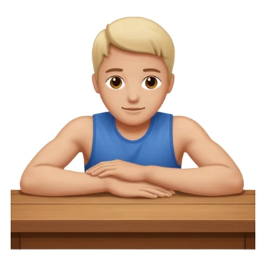 uma pessoa sentada em uma mesa sticker