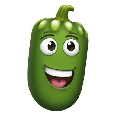 Pickle smiling sticker