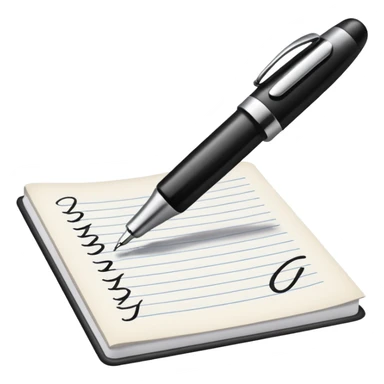 writing on paper sticker