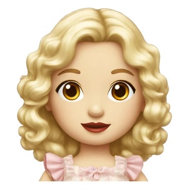 vintage doll sticker