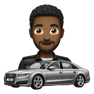 Audi A8 car black sticker